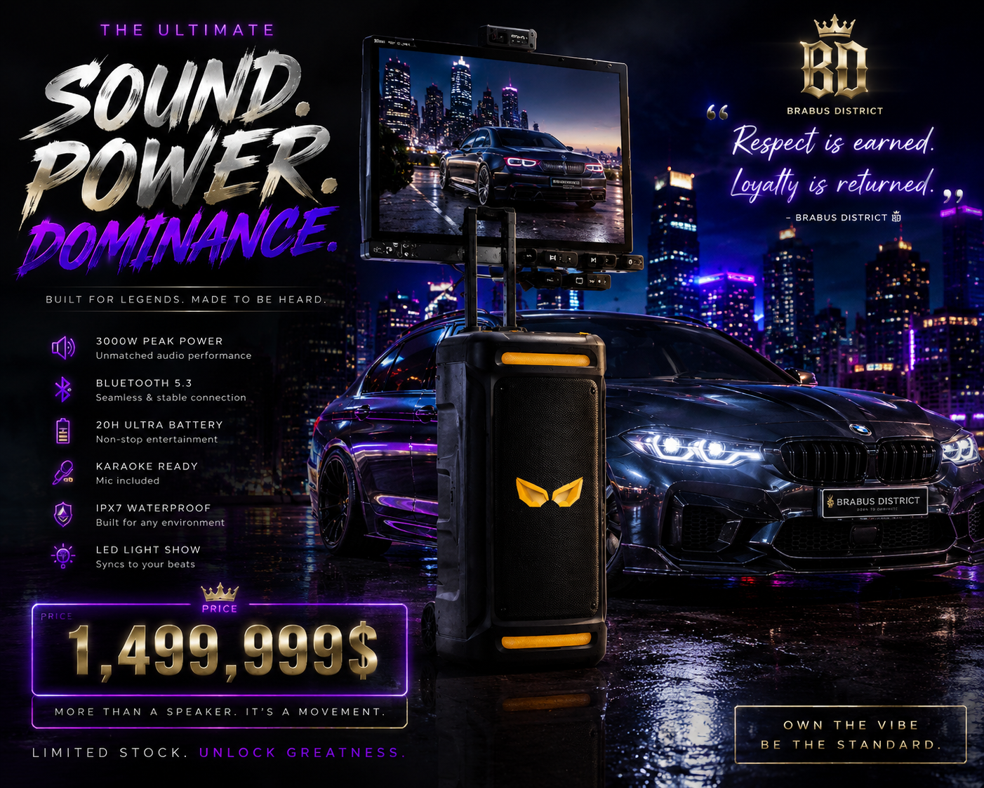 BRABUS DISTRICT Signature Display Speaker