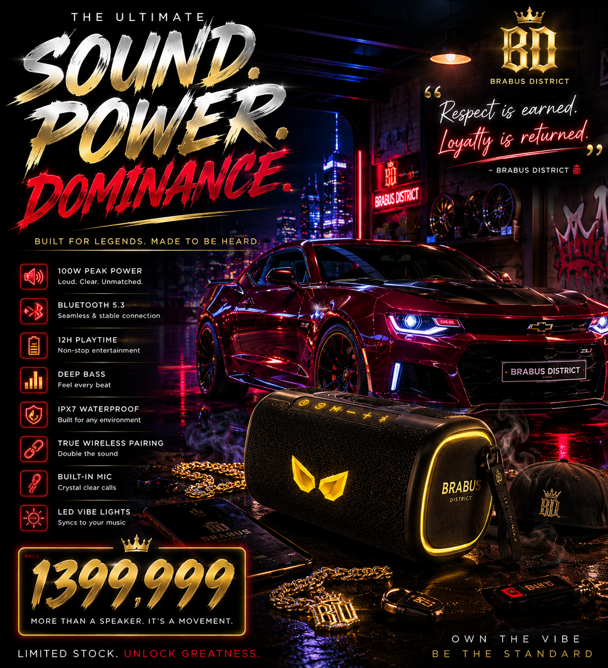 BRABUS DISTRICT Compact Speaker